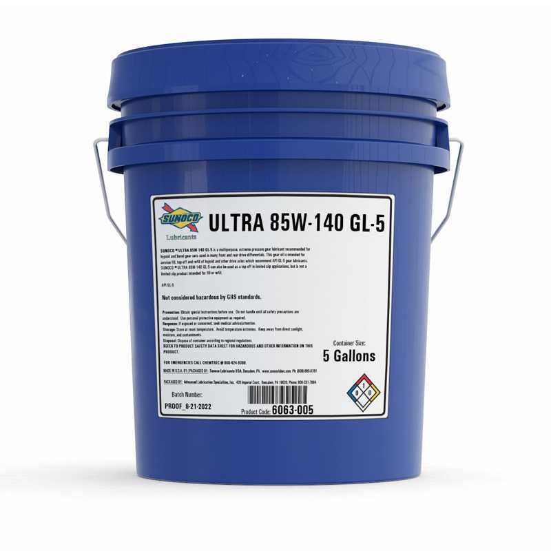 Масло для дифференциалов SUNOCO ULTRA GL-5 85W-140 (6063)